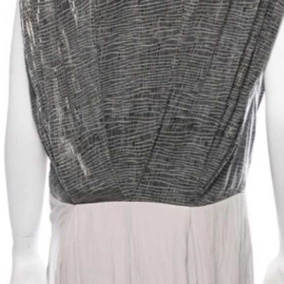 VPL Gray midi Flexi Foil Wrap Dress - Picture 4 of 4